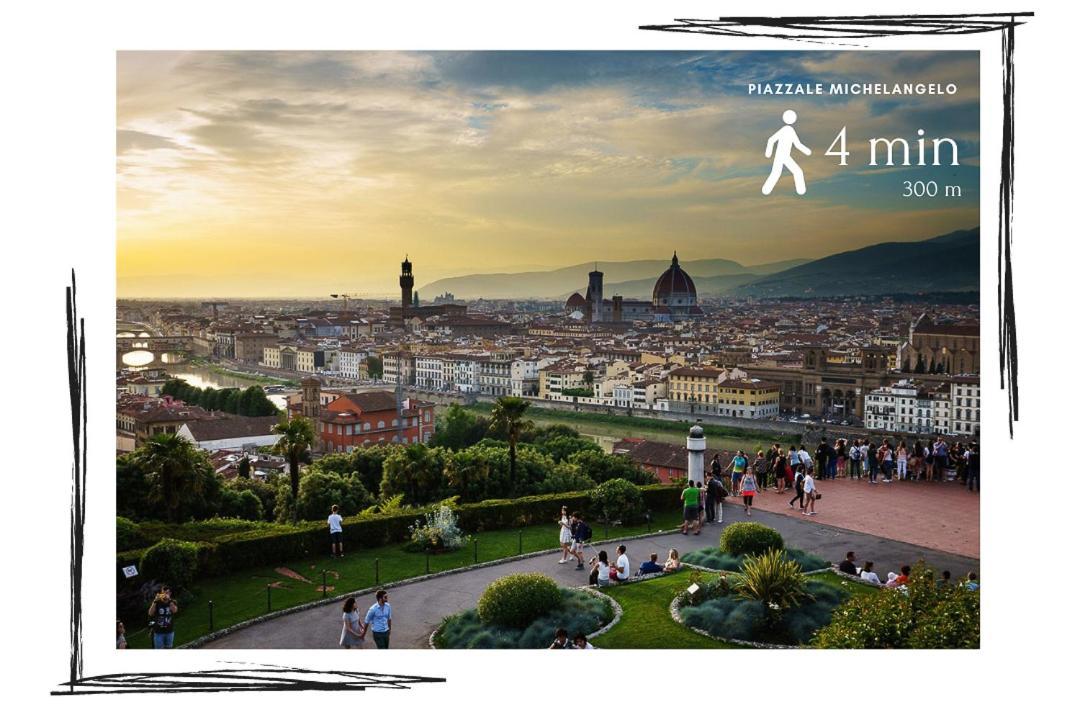 Ferienwohnung Elegante Casa Ai Piedi Di Piazzale Michelangelo Florenz Exterior foto